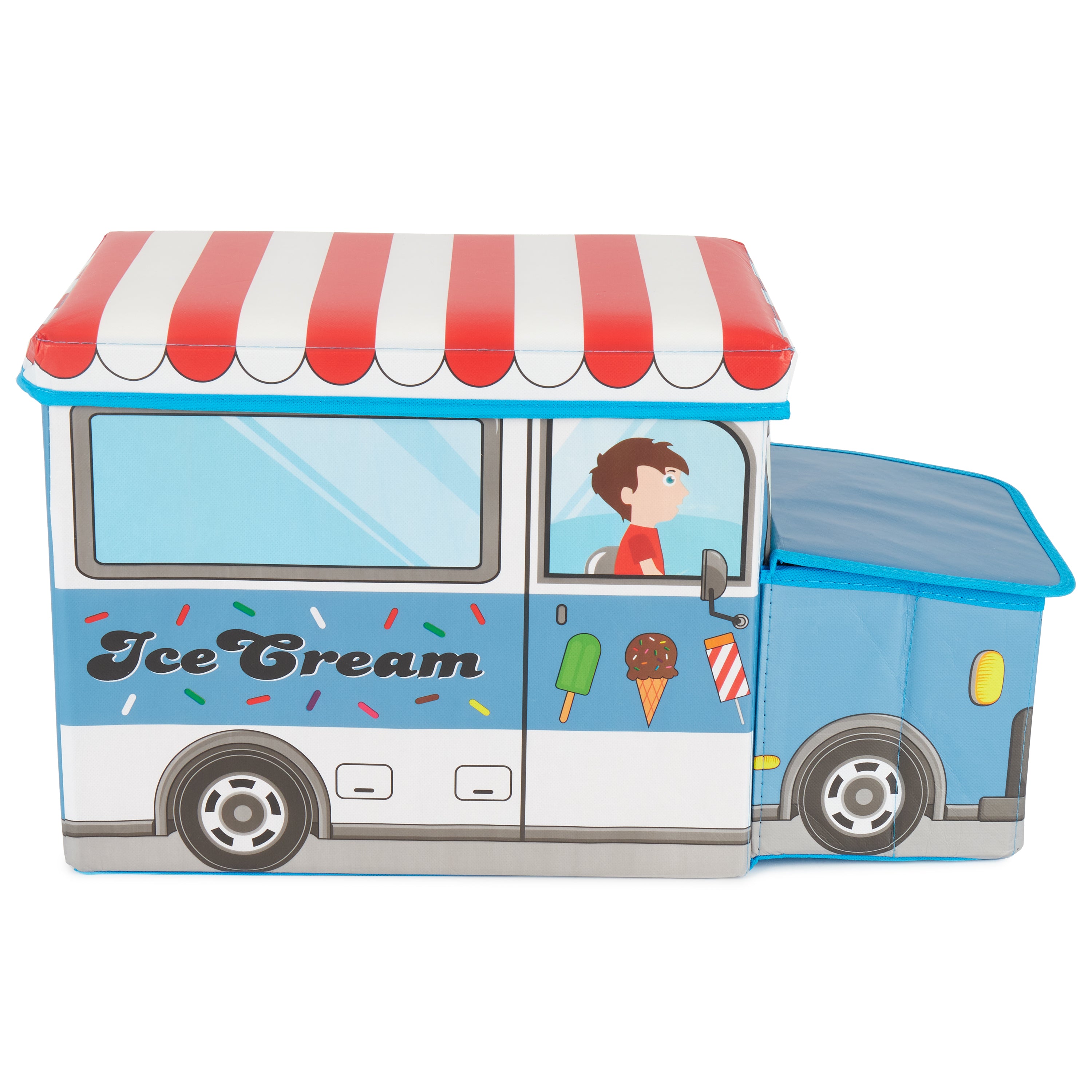 2-i-1 Opbevaringsboks & Sidebænk Icecream