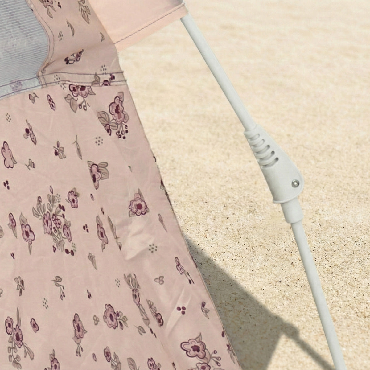 Strandtelt Dreamy Flowers – strandmusling med Quick-Up-system, UV-beskyttelse 80+ og afskærmning