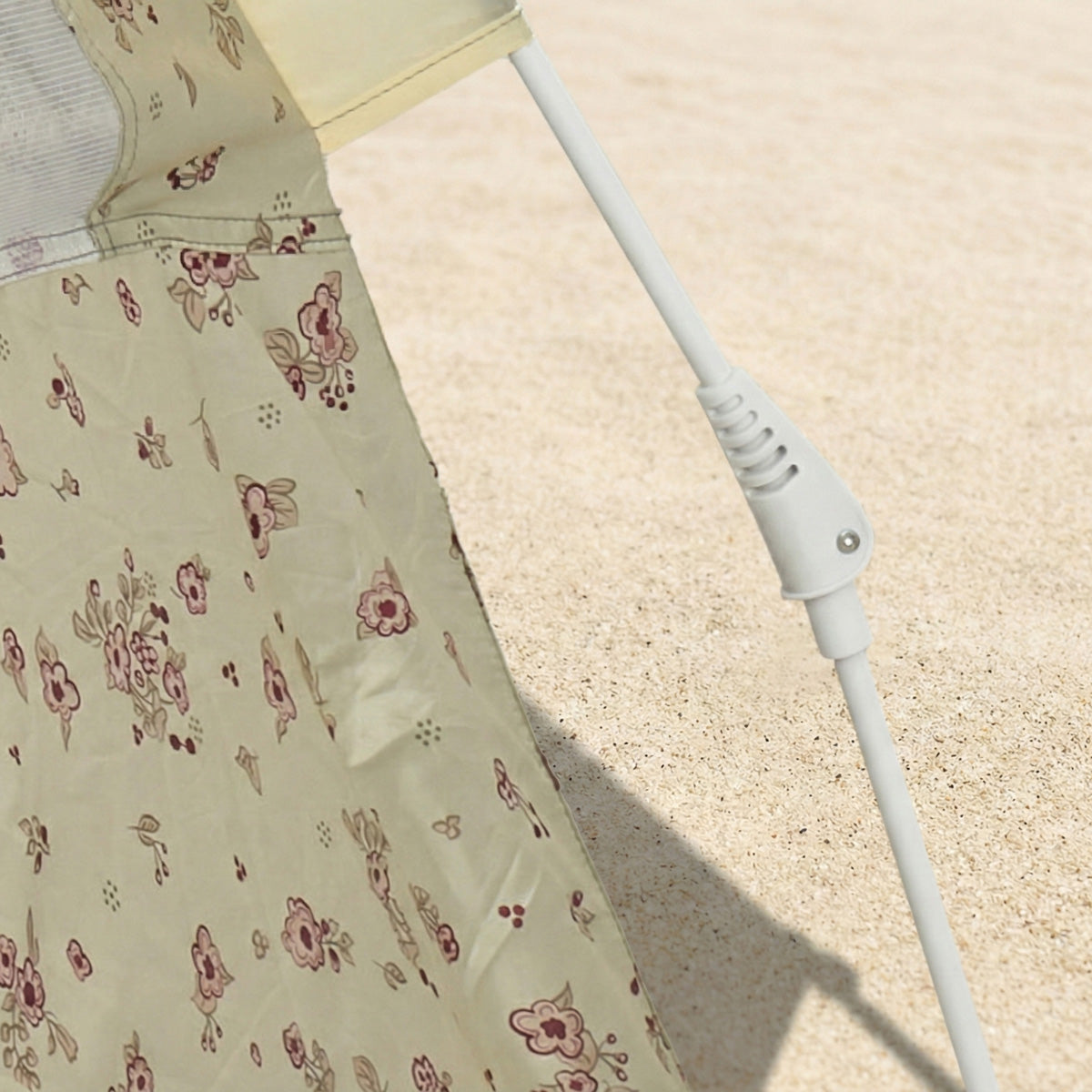 Strandtelt Vintage Flowers – strandmusling med Quick-Up-system, UV-beskyttelse 80+ og afskærmning