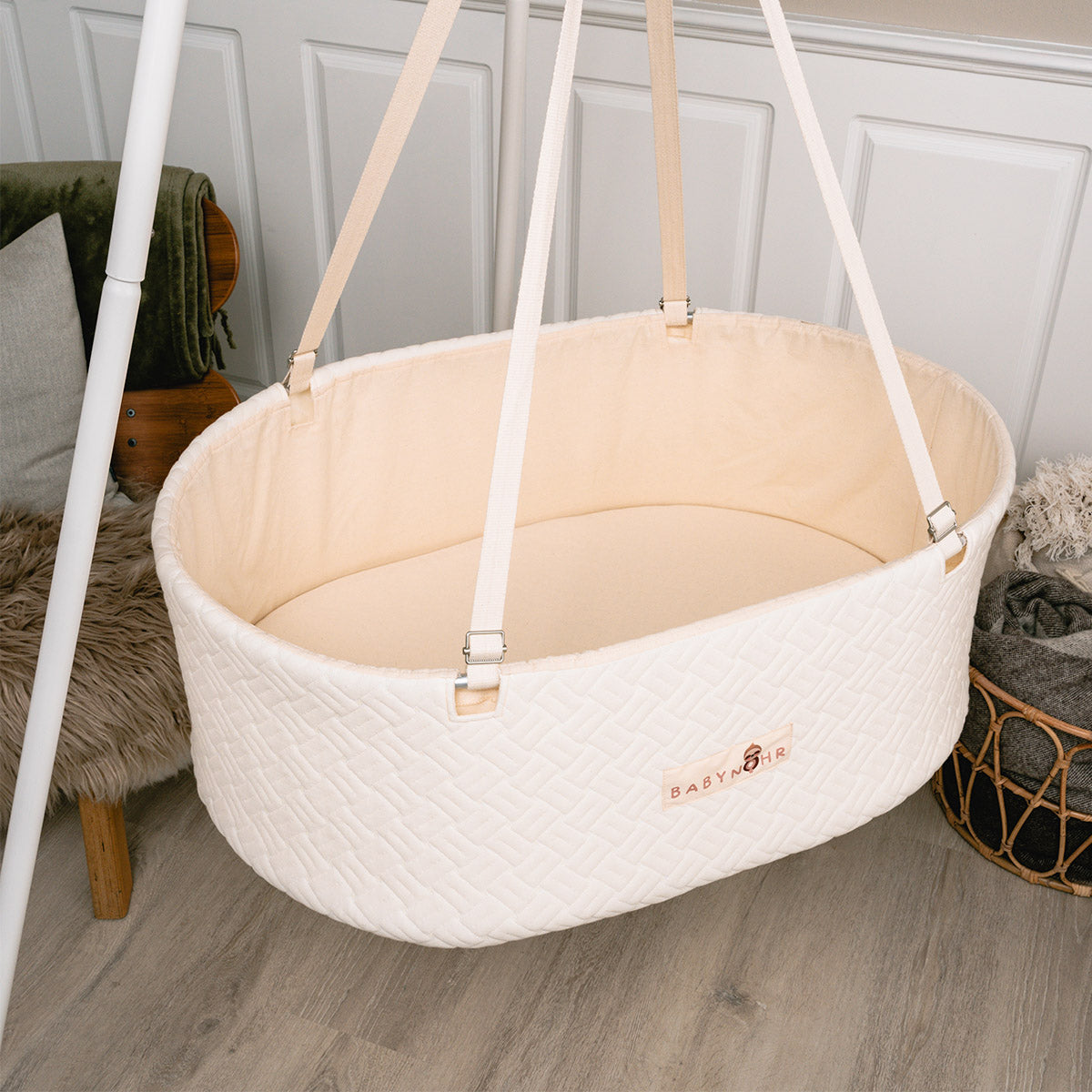 Babynohr hængevugge bundle - Oval