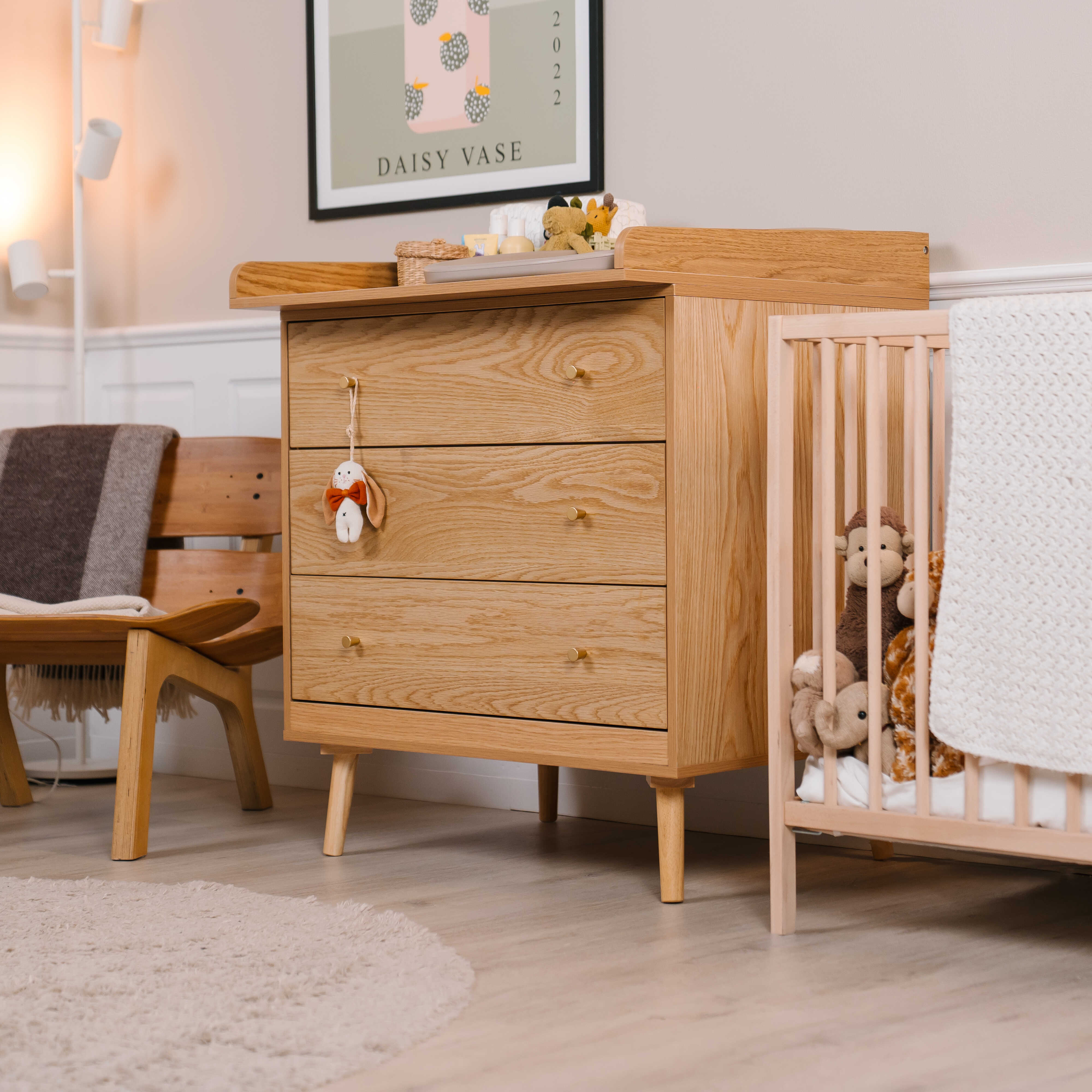 Babynohr puslebord med skuffer