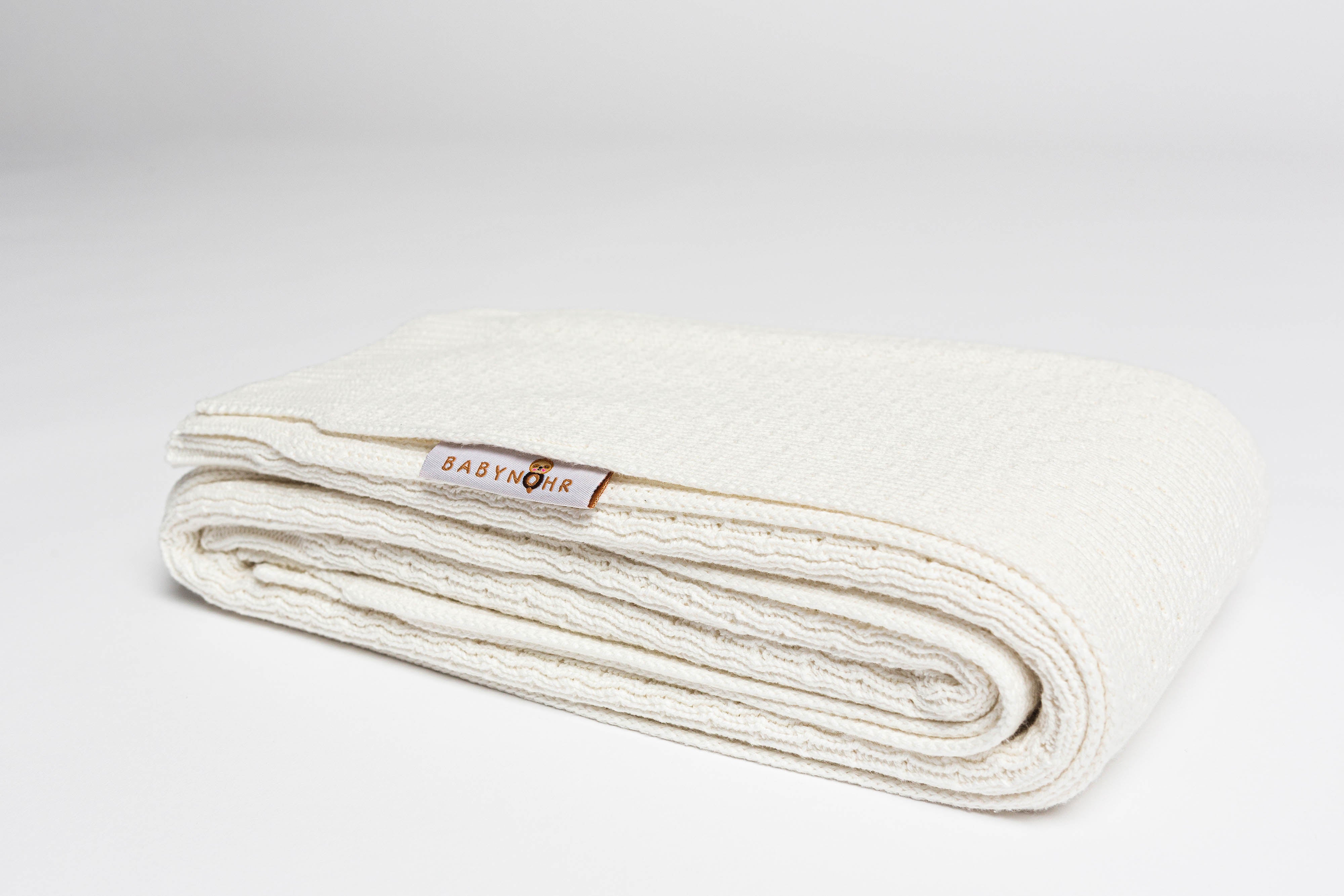 Babytæppe - 100% økologisk bomuld - Hvid
